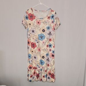 Floral Short Sleeve Dress